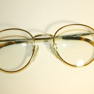 la eyeworks vintage round metal eyeglasses